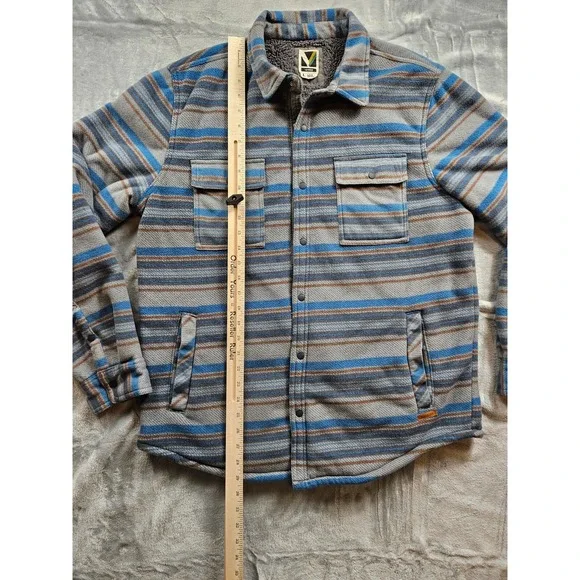 Voyager Shacket Men's Women's Size L Heavy Fleece Outerwear Inside Media Pockets - Picture 7 of 10